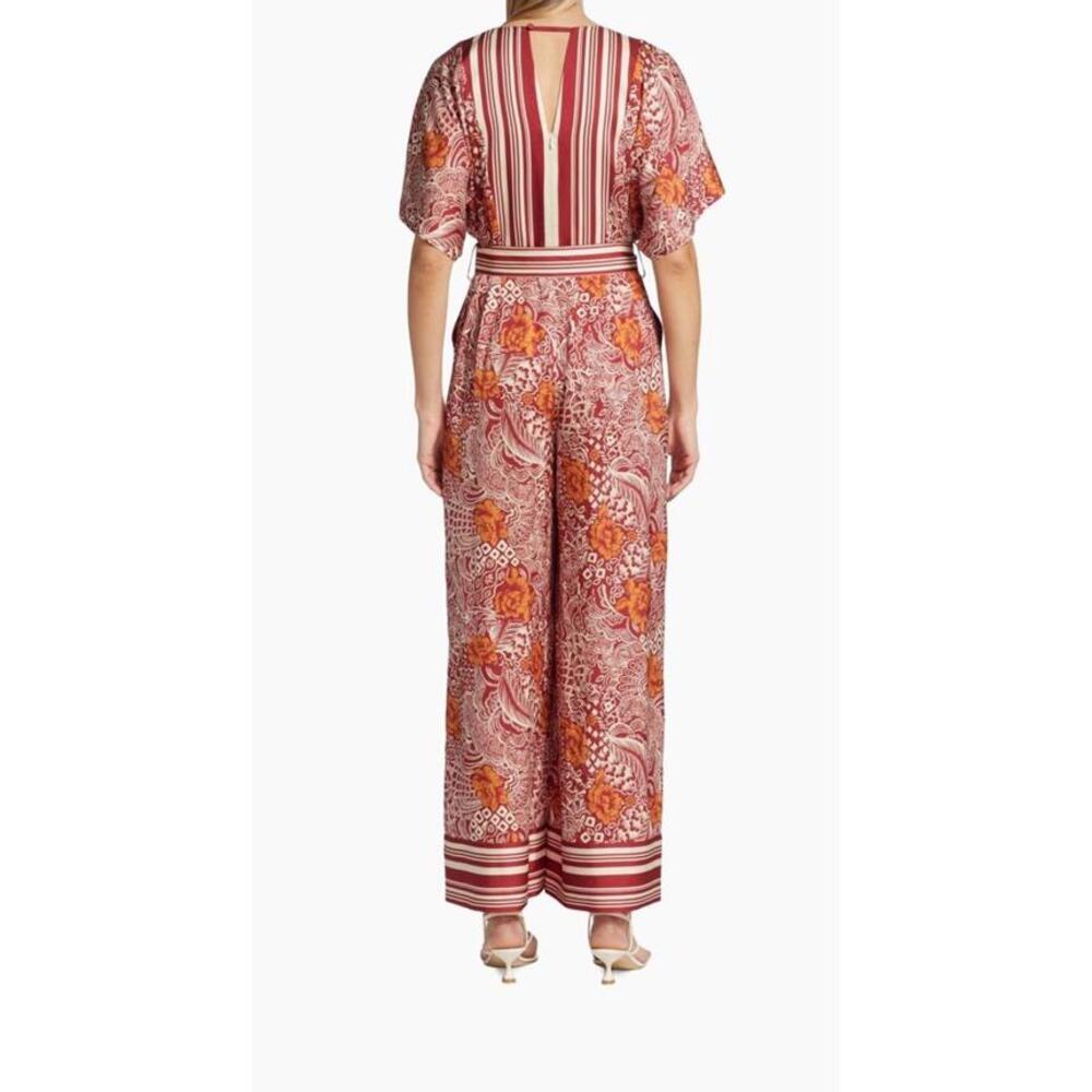 $595 Elie Tahari The Ines Silk-Blend Jumpsuit Women's Size 4 - Picture 3 of 7